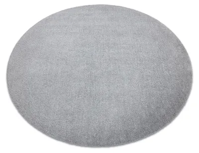 Obrázok produktu pre Moderný okrúhly koberec LATIO 71351060, prateľný, striebro šedá kruh PRŮMĚR 80 cm