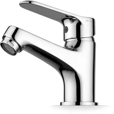 Produktbild von M11059: Waschtischarmatur, Einhebelmischer für das Badezimmer, Badezimmerarmatur, Chrom, Silber