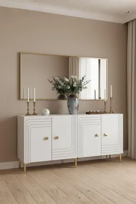 Produktbild von Skye Decor, Hochwertiger Konsolentisch, Weiß, 150x75x32 cm, 100% Melamin