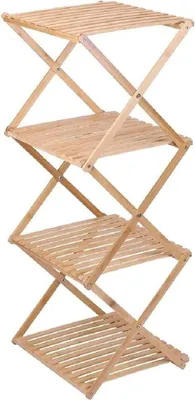 Badregal 4-stufig Bambus 40x33,5x93,5 cm zusammenklappbar