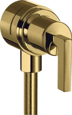 Produktbild von Schlauchanschluss AXOR CITTERIO FIXFIT DN 15 m Abstellventil u HGri pol. go opt polished gold optic
