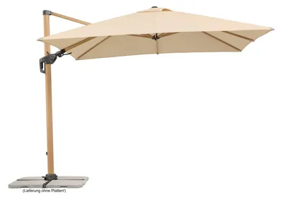 Produktbild von Schneider Ampelschirm Rhodos Twist Woody natur 300 x 300 cm