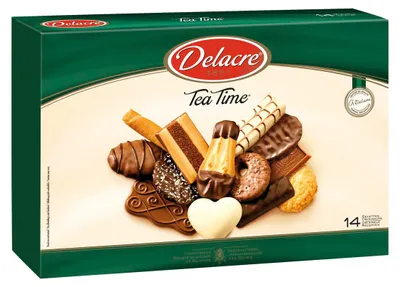 Zdjęcie produktu dla Zestaw herbatników Delacre Tea Time o różnych smakach 500g