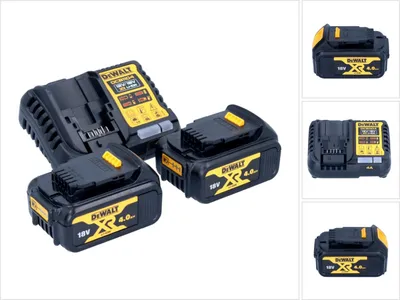 Zdjęcie produktu dla Zestaw startowy akumulatorów DeWalt DCB 1104 M2 12 V / 18 V 2x akumulator 4,0 Ah + ładowarka DCB 1104