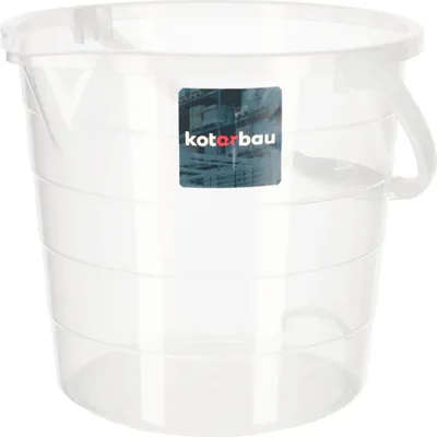 Image de KOTARBAU® Grand seau transparent avec bec verseur pour la peinture, pour le jardin et la maison, 15 l