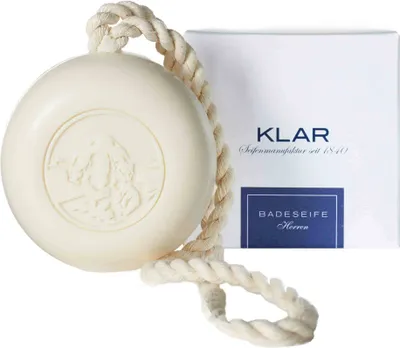 Image de Klar Seifen Badeseife Herren an der Kordel 250g, palmölfrei, für normale Haut