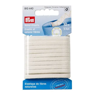 Obrázok produktu pre Guma prírodná, 5 mm, prírodná biela, 10 m