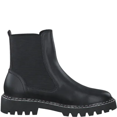Produktbild von s.Oliver Damen Chelsea Boot Profilsohle Stretcheinsatz 5-25460-29, Größe:40 EU, Farbe:Schwarz