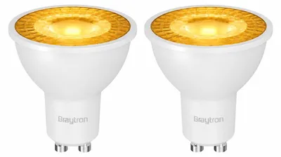 Productafbeelding van GU10 LED spot, amberkleurig (bernsteingele), 7W, 38°, set van 2. Geschikt voor decoratie, feestjes, evenementen, verlichting in de tuin, kleurrijke accentverlichting, horeca en effectverlichting