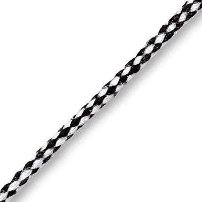 Produktbild von Anorakkordel 3 mm in Schwarz/Weiß
