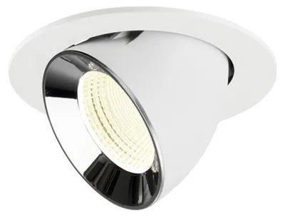 Productafbeelding van Inbouwspot Numinos Gimble L wit/chroom 4000K - 55gr