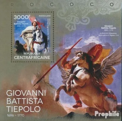 Produktbild von Briefmarken Zentralafrikanische Republik 2014 Mi Block 1202 (kompl. Ausgabe) postfrisch Giovani Battista Tiepolo