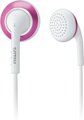 Zdjęcie produktu dla Philips SHE2648/27, Przewodowa, 12 - 22000 Hz, 10,5 g, Słuchawki, Różowy, Biały