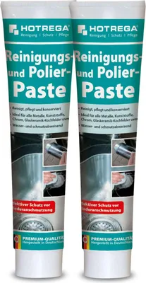 Produktbild von HOTREGA Reinigungs- und Polierpaste 125 ml - Reinigung und Pflege für Glaskeramik, Kochfeld - 2 Stück