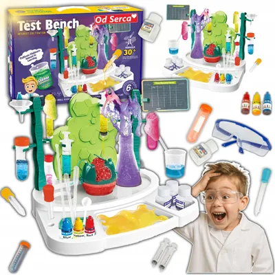 Image de Petit laboratoire de chimie géant - Kit d'expérimentation pédagogique XXXL
