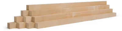 Produktbild von 10er-Set Holzleisten - Birke gehobelt - 40 x 40 x 500 mm