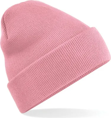 Image de Beechfield B45 | Original Cuffed Beanie Bonnet d'hiver - Couleur : Dusky Pink - Taille : One Size