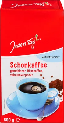 Jeden Tag Röstkaffee entcoffeiniert Schonkaffee Packung 500g
