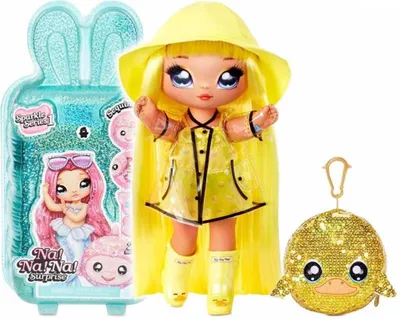 Zdjęcie produktu dla Na! Na! Na! Surprise 2-in-1 Pom Doll- Daria Duckie for Sidekick, Mini lalka, Damski, 5 lat(a), Dziewczyna, 190 mm, Wielobarwny