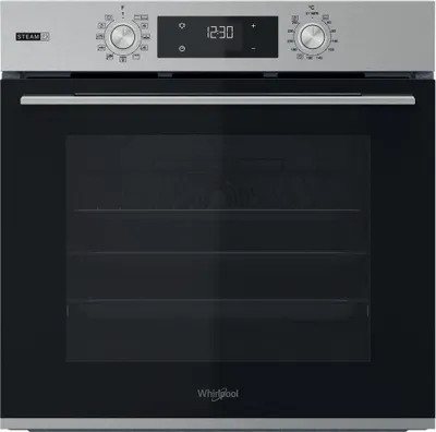 WHIRLPOOL Einbaubackofen, 71 l, multifunktional, Dampf+, Grill, A+, Edelstahl