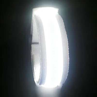 Reflektierendes Aufladbares Lichtband für Laufen, Joggen und Radfahren im Dunkeln - LED Reflektoren für Sicherheit und