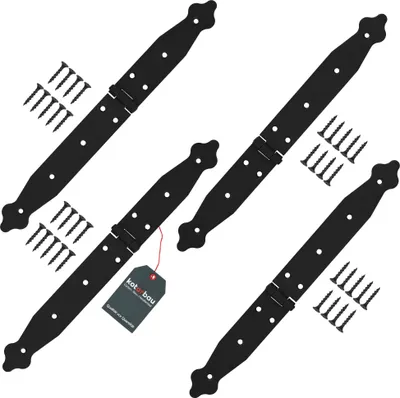 Immagine prodotto di KOTARBAU® Cerniera per persiana Cerniere per porte 150 x 200 x 35 mm in acciaio verniciato a polvere Cerniera per porte Cerniera nera Cerniere per finestre a libro Cerniera per porte in legno Cerniera per cancelli da giardino Cerniera per casse Ferma cancelli