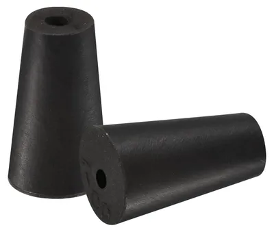 Konische Gummistopfen 10–15 mm, 10 Stück, schwarz