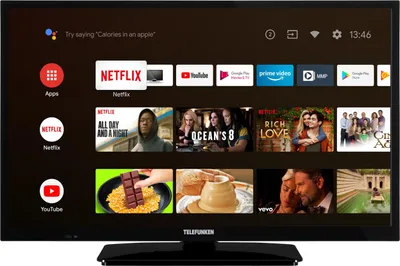Produktbild von TELEFUNKEN XH24AN550MV 24 Zoll Fernseher/Android Smart TV (HD Ready, HDR, Triple-Tuner, 12 Volt, Bluetooth)