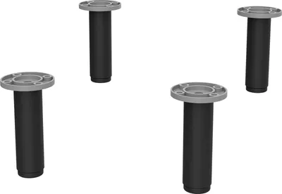 Obrázok produktu pre Salgar sada 4 nožičiek MATT BLACK 100 mm