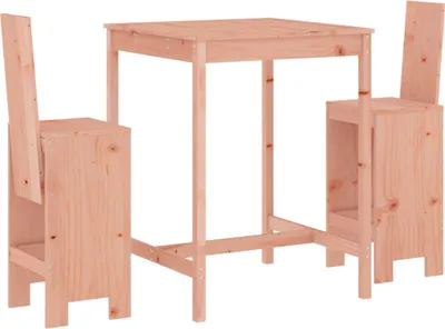 Produktbild von vidaXL 3-tlg. Gartenbar-Set Massivholz Douglasie