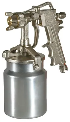 Obrázek produktu pro cevik CA-1855/3 – Profesionální stříkací pistole pro barvy, ocel/hliník, objem 1000 ml, s dolní nádrží. Dosah: 160–225 mm