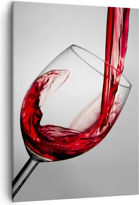 Produktbild von Bild auf Leinwand - Leinwandbild - Einteilig - Trinken glas wein - 50x70cm - Wand Bild - Wanddeko - Wandbilder - Leinwanddruck - Kunstdruck - Wanddekoration - Leinwand bilder - Wandbild - PA50x70-2258