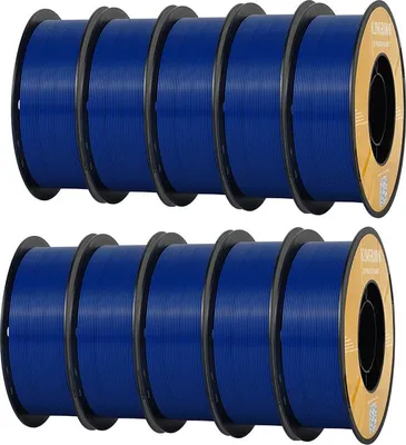 Produktbild von KINGROON PETG 3D Drucker Filament 1.75mm Blau 10kg - Hochfest, Blasenfrei, Präzise Extrusion, Umweltfreundlich & Leicht zu Drucken