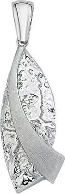 Produktbild von JOBO Anhänger 925 Sterling Silber matt gehämmert Silberanhänger