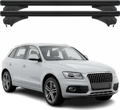 Produktbild von Menabo Dachträger Grundtäger für Audi Q5 8R 2008-2016 Aluminium Schwarz 2 tlg