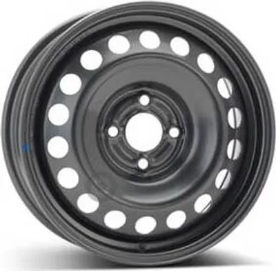Productafbeelding van 15-inch stalen velg ALCAR, 15" x 6", 4x100 steek, ET40, 60.00mm naafdiameter, zwarte velg
