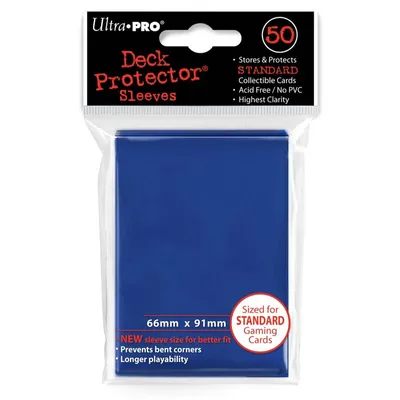 Immagine prodotto di Ultra Pro Deck Protector - Manicotti per carte di credito blu solido (50)