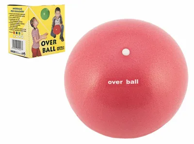 Obrázek produktu pro Míč Overball nafukovací rehabilitační 26cm max. zatížení 120kg v krabici 10x11cm