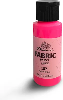 Zdjęcie produktu dla Barwnik do jasnych i ciemnych tkanin Phoenix 59 ml Neon Pink 157