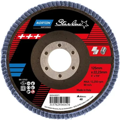 Immagine prodotto di Disco lamellare Starline 125 mm P40
