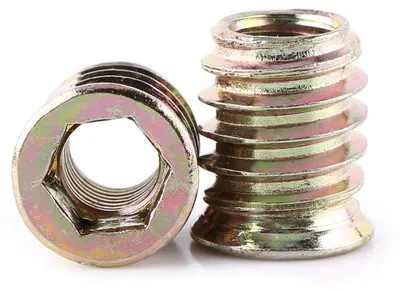 Image de (20 pièces) Insert fileté hexagonal galvanisé, M8 x 17 mm