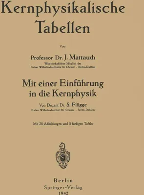 Produktbild von Kernphysikalische Tabellen