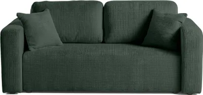 Image de Best Mobilier Miro - canapé droit 2 places - en velours texturé , Vert