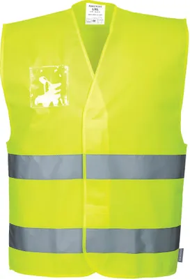 Immagine prodotto di Portwest C475 Gilet alta visibilità doppio con tasca portabadge Giallo taglia L/XL