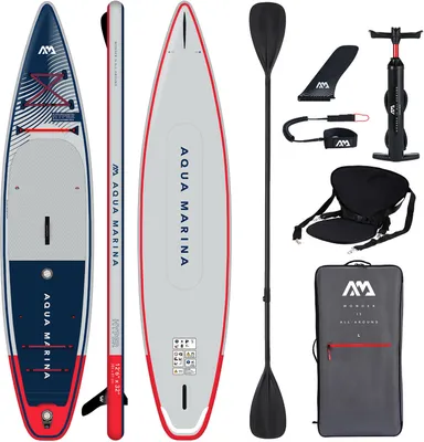 Immagine prodotto di SUP Aqua Marina Hyper 12'6" Combo Tavola da stand up paddle gonfiabile | Pacchetto completo Tavola da surf per principianti e avanzati