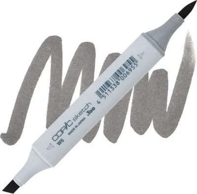 Zdjęcie produktu dla COPIC Sketch dwustronny pędzel i dłuto, W6 ciepły szary 6