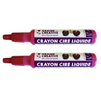 Immagine prodotto di 2 stick di cera liquida per candele - Rosso