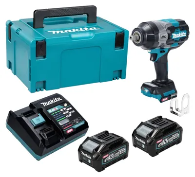 Produktbild von Makita TW003GM201, Schlagschrauber, Schwarz, Blau, 1/2", 1800 RPM, 1360 Nm, 800 RPM