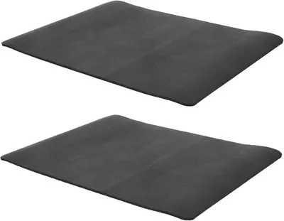 Produktbild von 2 Stück Kleiner Kühlschrankmatte Schwarz, Auslaufsichere Unterlage
