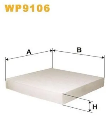 Produktbild von WIX FILTERS WP9106 Innenraumfilter Pollenfilter für RENAULT LAGUNA II Grandtour (KG0/1)
